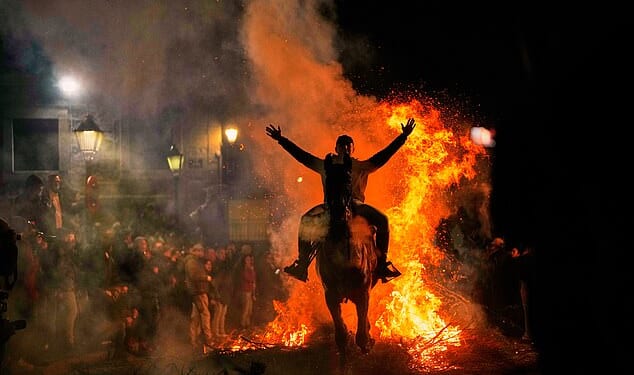 Las Luminarias is a centuries-old tradition that takes place in the Spanish village of San Bartolomé de Pinares - population 500 - 60 miles outside Madrid