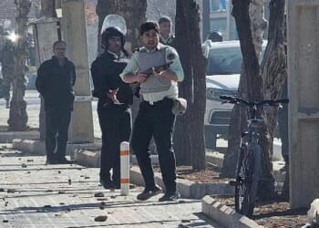 Police opening fire on protesters in Lordegan, Iran, which has seen decades of repression