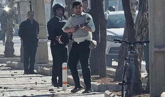 Police opening fire on protesters in Lordegan, Iran, which has seen decades of repression