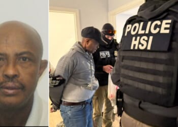 A man identified as Somali illegal alien Mahad Abdulkadir Yusuf was arrested by federal immigration officers.