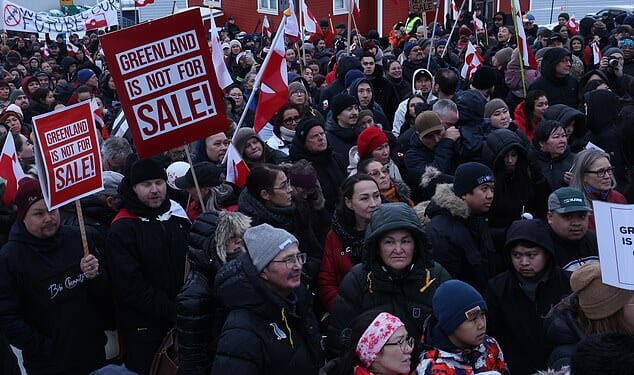 The IMF has warned 'trade tensions could flare up' amid the row over Greenland