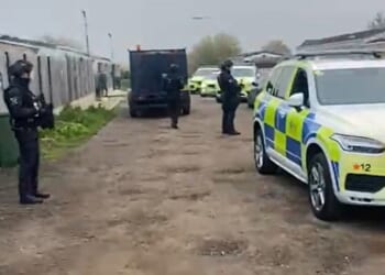 A raid at Britain's biggest traveller site in Buckles Lane in South Ockendon, Essex, revealed a gun and explosives factory run by Thomas McKenna, 59