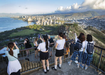 In Hawaii, climbing Diamond Head is the height of delight