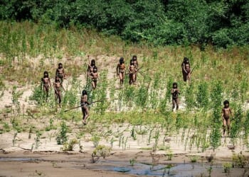 Never-seen-before footage of the world's biggest isolated tribe has surfaced