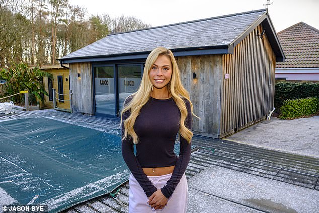 Megan Smith, 24, trained in wellness centres across Dubai before moving back home to her grandparents' house in Norfolk to build her Pilates studio