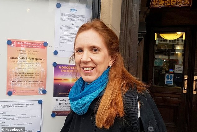 James's former step-mum Sarah Briggs (pictured) sued for libel after James penned several vitriolic passages about his father's ex-wife in his autobiography