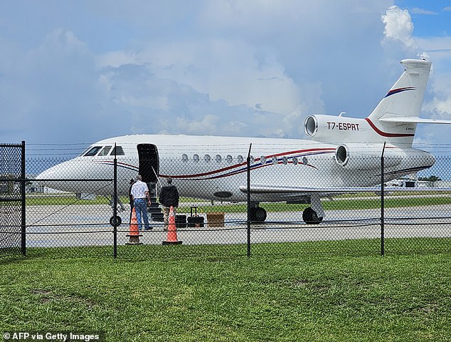 The US seized his Dassault Falcon 900EX (pictured) last year