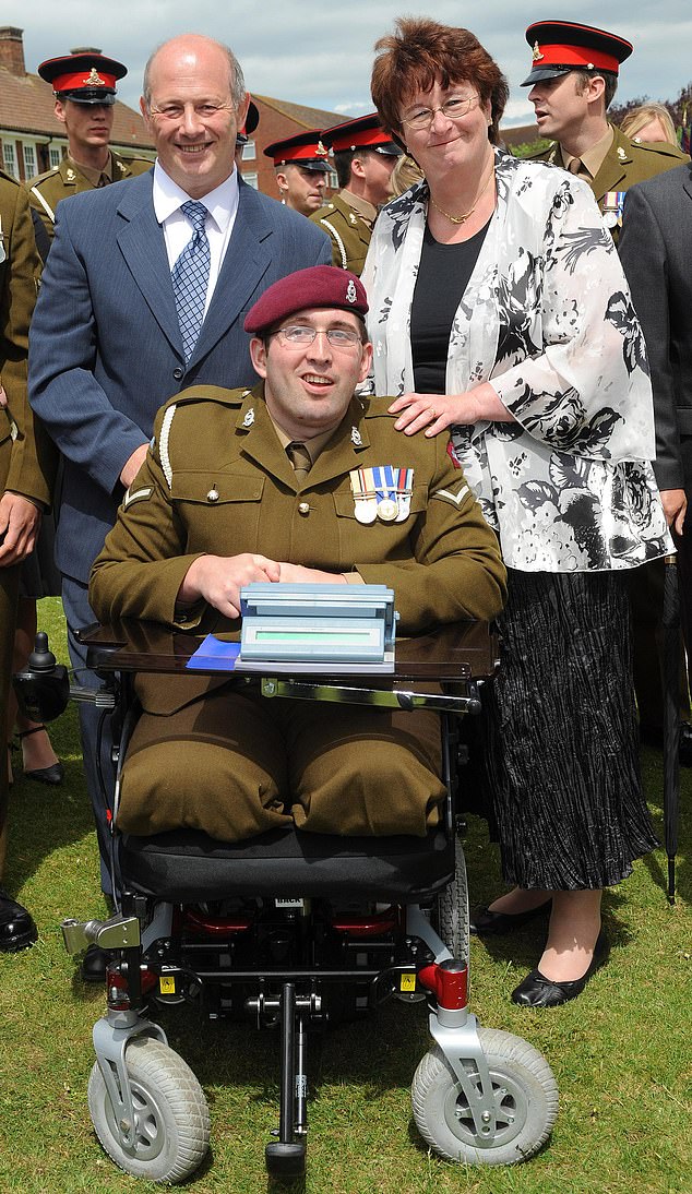 Diane Dernie, whose son Ben Parkinson is regarded as the most severely injured British soldier to survive in Afghanistan, said she was 'stunned as to how anyone could say such a thing'