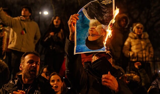 For years, policymakers and analysts have obsessed over how the Islamic Republic of Iranmight fall. Far less attention has been paid to the more important question: whether it should (Pictured: Anti-regime protests in Iran)