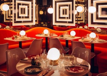 Big Mamma's big style...but does the chain of French-owned Italian restaurants that have been springing up around the UK since 2019 cut the mustard when it comes to tasty food? (Pictured: Ave Mario in Covent Garden, one of Big Mamma's London restaurants)