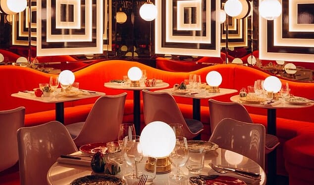 Big Mamma's big style...but does the chain of French-owned Italian restaurants that have been springing up around the UK since 2019 cut the mustard when it comes to tasty food? (Pictured: Ave Mario in Covent Garden, one of Big Mamma's London restaurants)