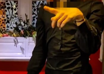 A transgender woman is seen confronting a group of women during a row in the female toilets of the Hippodrome Casino in London