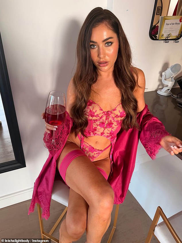 The women Jack was referencing was Married At First Sight star Leisha Lightbody (Pictured), who he was spotted kissing at Tulleys Farm's Christmas light festival in November