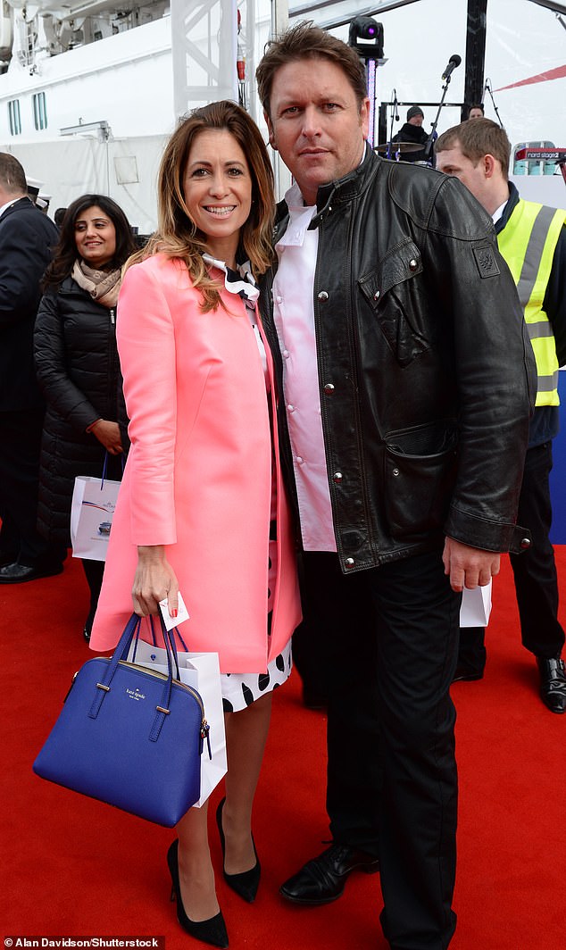 His engagement to Kim comes two years after James' split from long-term girlfriend Louise Davies after 12 years together (pictured 2015)