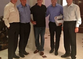 A new photo showing Bill Gates and Jeffrey Epstein with friends was released on Friday