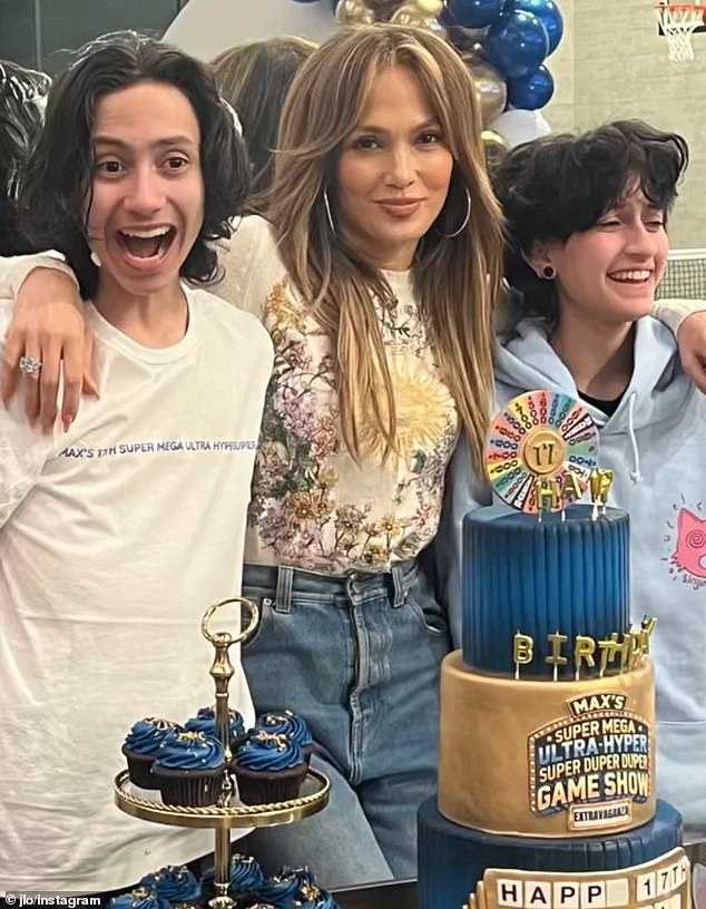 Later next month on February 22, Lopez's twins Max and Emme will hit a big milestone as they celebrate their 18th birthday