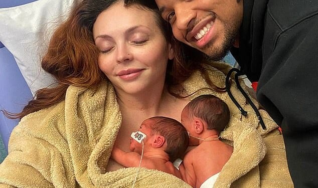 Jesy Nelson has reportledy split from fiancé Zion Foster, just weeks after revealing their eight-month-old twin daughters had been diagnosed with a neuromuscular disorder (pictured 2025)
