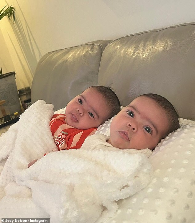 Considered the most severe form of SMA, Type 1 symptoms include extreme muscle weakness, difficulties swallowing and respiratory issues (pictured, Ocean and Story)