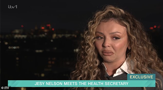 Jesy Nelson left Health Secretary Wes Streeting fighting back tears as she begged for change to the SMA Type 1 testing, after her twin daughters were diagnosed with the devastating condition - sobbing 'no parent should have to go through this
