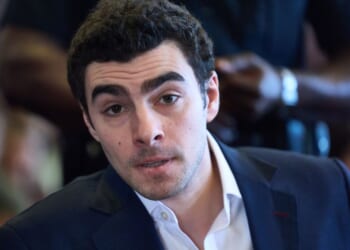 Luigi Mangione appears in Manhattan Criminal Court in a file photo taken Dec. 18 during an evidence hearing.