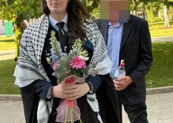 Autumn Redpath (pictured), 22, was named by Mr Justice Bright as a ‘respondent’ to an injunction imposed on the group after it hacked the website of the Free Speech Union (FSU)