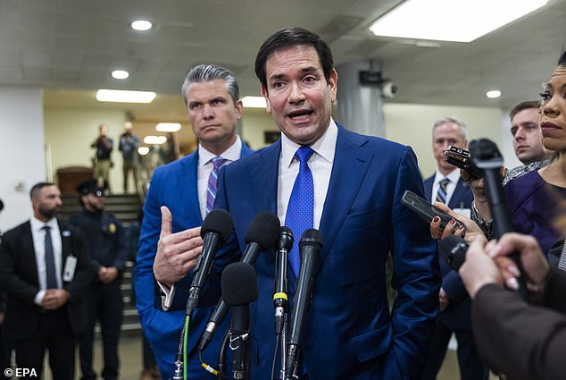 US Secretary of State Marco Rubio has told US politicians that it was the Trump administration's intention to purchase Greenland rather than use military force