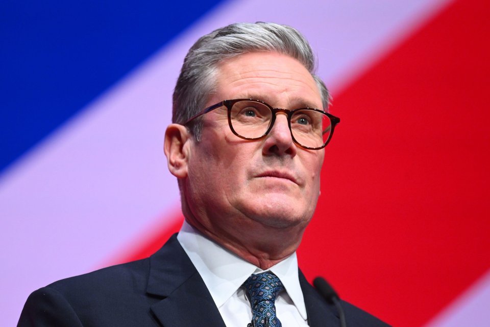 Prime Minister Sir Keir Starmer speaking at the Labour Party Conference.