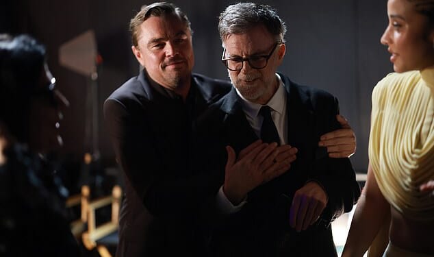 Leonardo DiCaprio's One Battle After Another director Paul Thomas Anderson has claimed the Titanic star's character Jack Dawson should not have died (pictured together this week)