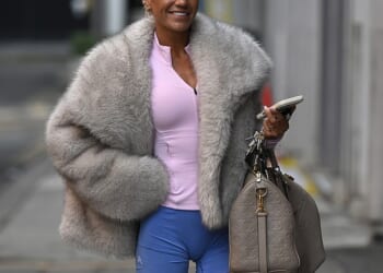 Molly Smith showed off her incredibly bronzed tan as she headed to the gym for an early morning workout on Sunday