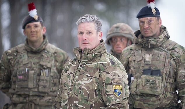 MAIL ON SUNDAY COMMENT: The PM is big on bravado but his troops plan won't deter Putin's aggression