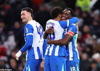 Danny Welbeck (right) once again came back to haunt his old team by scoring at Old Trafford