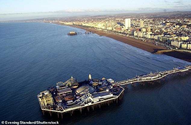The swimmer was recovered from the water after he was seen struggling at around 10.30am to the west of BrightonPalace Pier