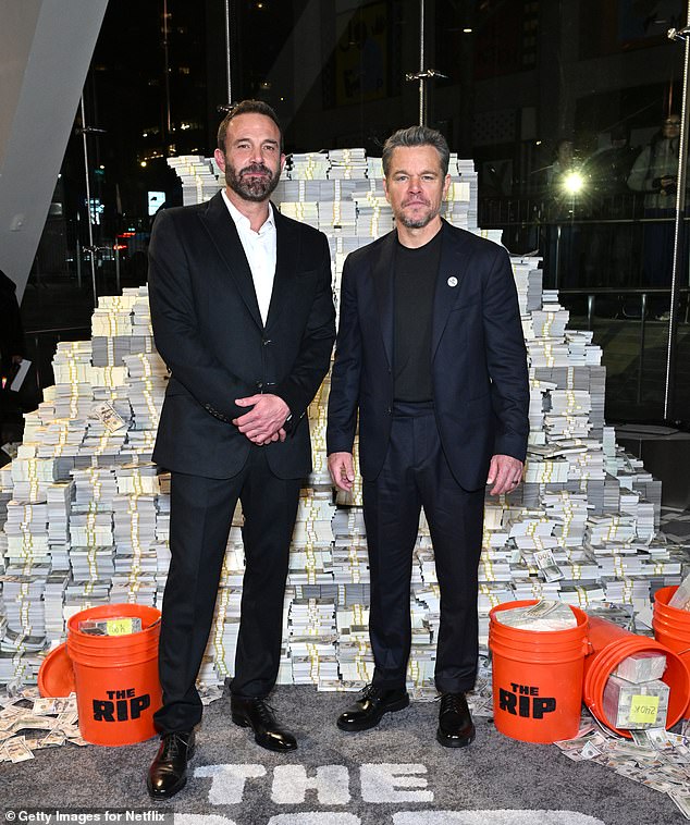 While his co-star and longtime best pal Ben Affleck was also by his side, with the famous duo posing for several snaps together, under the watchful eye of his kids