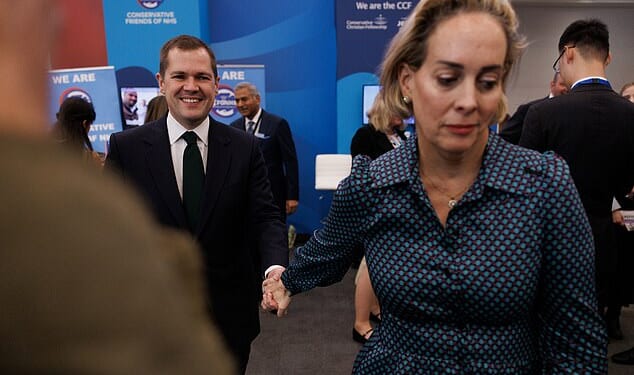 Michal Berkner is said to be a powerful driver of his political career, with former Conservative colleagues describing her as a 'force of nature'.