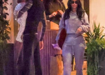 Megan Fox and Machine Gun Kelly stepped out for dinner with their baby daughter Saga on Saturday