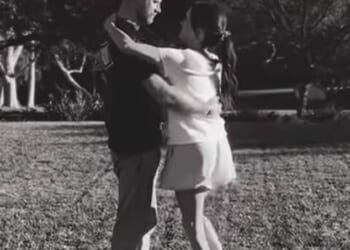 Meghan Markle can be seen dancing with her husband Prince Harry in a video filmed by their daughter Princess Lilibet