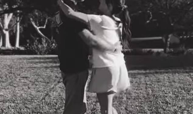 Meghan Markle can be seen dancing with her husband Prince Harry in a video filmed by their daughter Princess Lilibet