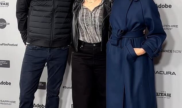 Meghan and Harry pictured alongside Cookie Queens director Alysa Nahamias at Sundance Film Festival