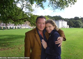 Michael Flatley and his wife Niamh O'Brien at 'Castlehyde House' on the River Blackwater in County Cork