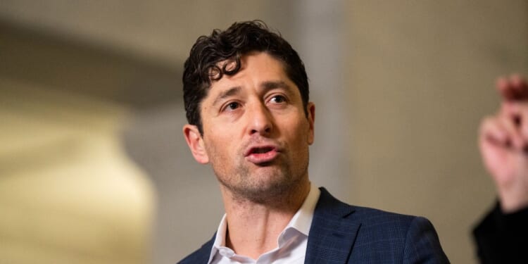 Minneapolis Mayor Jacob Frey speaks during a press conference at City Hall on Jan. 9, 2026, in Minneapolis, Minnesota.
