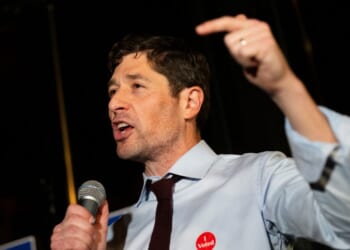 Minneapolis Mayor Jacob Frey speaks at an election night party on Nov. 4, 2025, in Minneapolis, Minnesota.