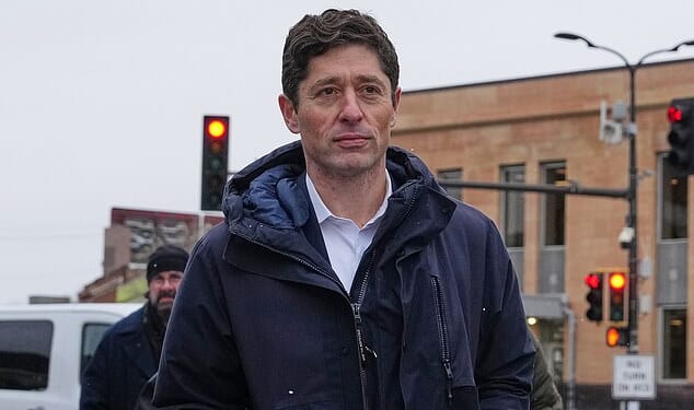 Minneapolis Mayor Jacob Frey is seen Friday, Jan. 16, 2026, in Minneapolis