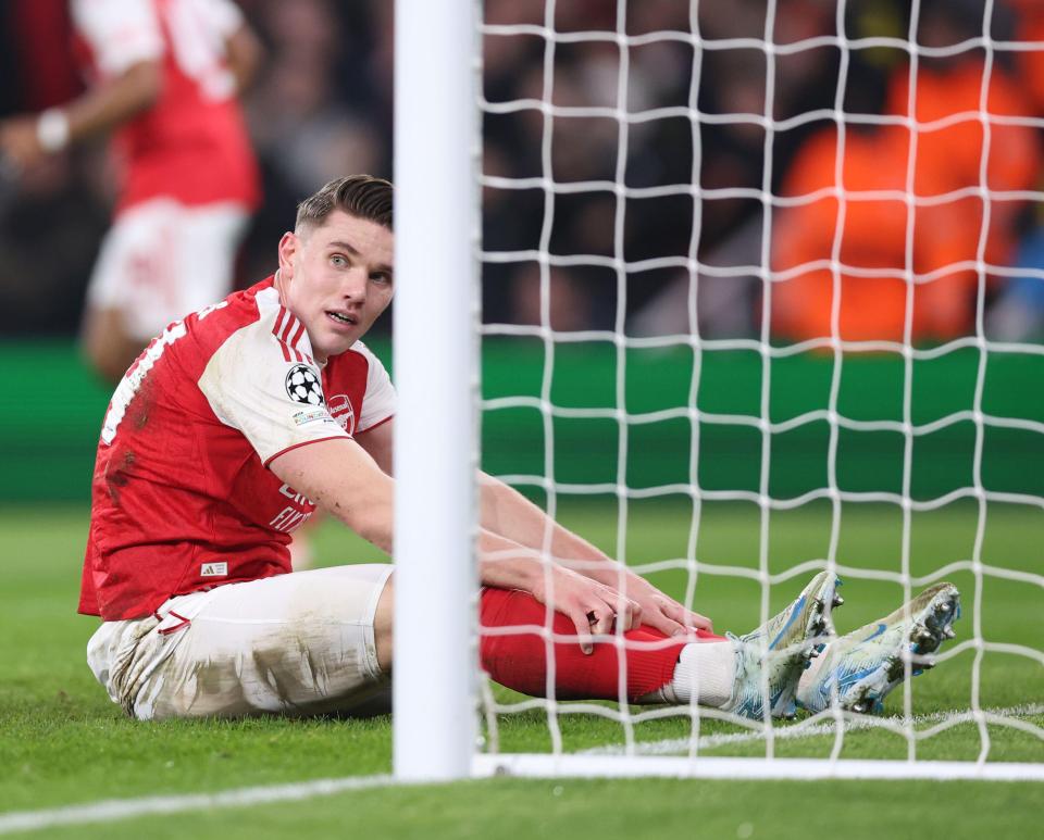 London, England, 28th January 2026. Viktor Gyokeres of Arsenal after missing a chance to score during the Arsenal vs Kairat Almaty UEFA Champions League match at the Emirates Stadium, London. Picture credit should read: David Klein / Sportimage