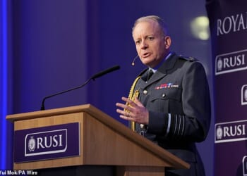 Britain¿s Chief of the Defence Staff, Air Chief Marshal Sir Richard Knighton, is said to have warned Sir Keir Starmer about a £28billion military funding black hole