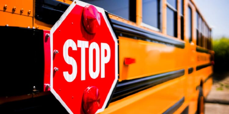 Photo illustration of a school bus.