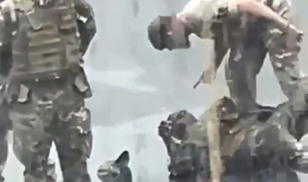 An Army instructor was investigated after a video exclusively obtained by the Mail revealed his sickening abuse of a black recruit
