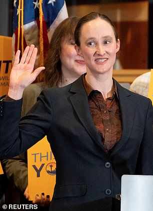 Seattle Mayor Katie Wilson at her inauguration on January 2