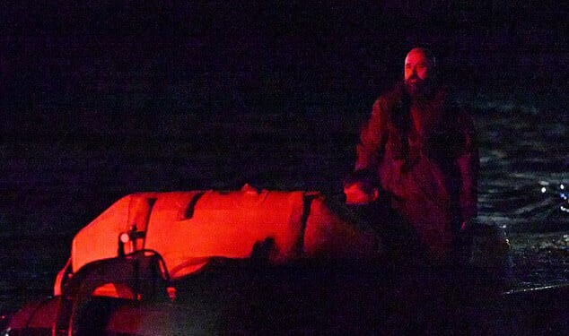 The Royal Navy and EOD officials worked together in the dead of night on Thursday to detonate a 50kg WWII bomb that was discovered on Wednesday
