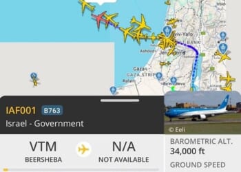 The plane flew to Crete on Wednesday before returning to Israel. Officials denied that the movement was related to military action and said it was part of regular training