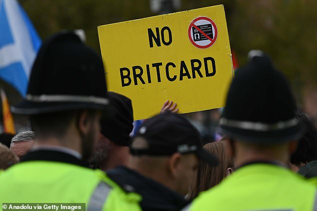A protest was also staged against the policy outside Labour's party conference in Liverpool
